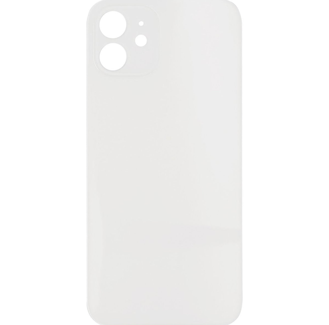 iPhone 12 Back Glass Door without Camera Lens White OEM PULL