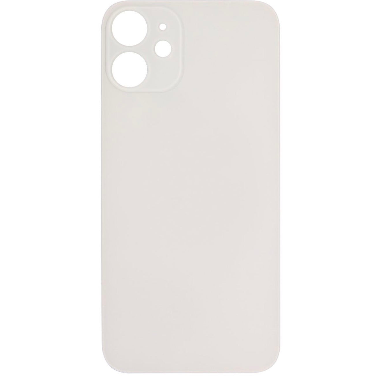 iPhone 12 Mini Back Glass Door without Camera Lens White ( OEM PULL)
