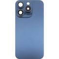 iPhone 15 Pro Back Glass W/Steel Plate Blue Titanium (OEM PULL)