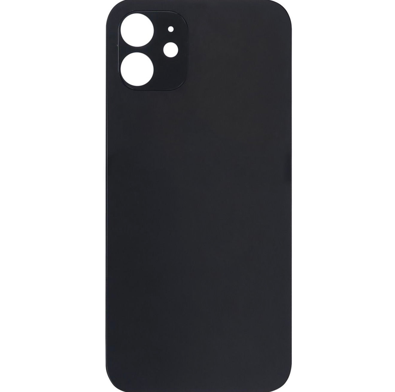 iPhone 12 Back Glass Door without Camera Lens Black ( OEM PULL)