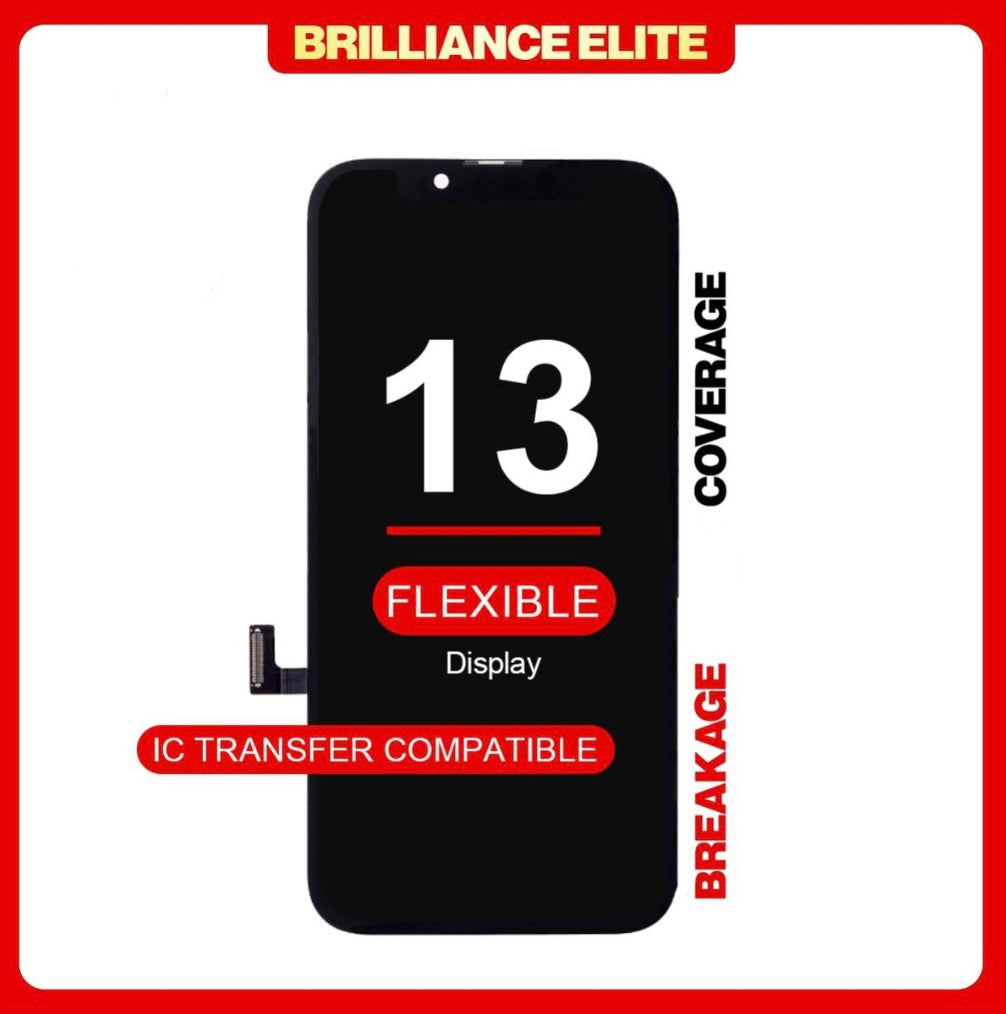 Brilliance Elite iPhone 13 LCD With Touch Black Soft OLED (R-IC)