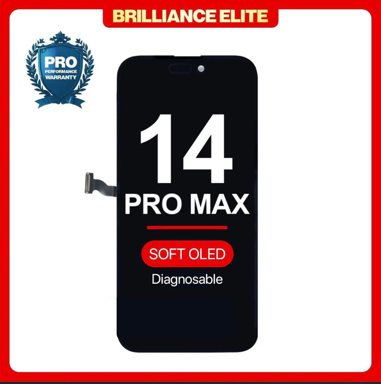 iPhone 14 Pro Max LCD With Touch Black Soft OLED
