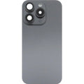 iPhone 15 Pro Back Glass W/Steel Plate Black Titanium (OEM PULL)