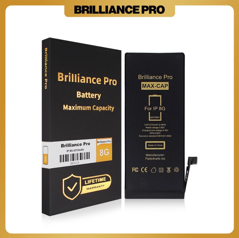 Brilliance Pro iPhone 8 Battery (2210mAh) Maximum Capacity