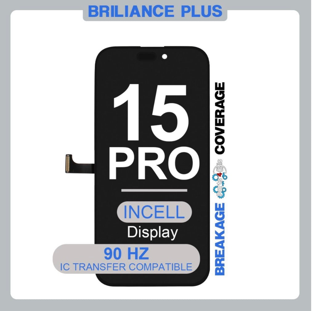 Brilliance Plus iPhone 15 Pro LCD with Touch Incell Black (R-IC) (90 HZ)