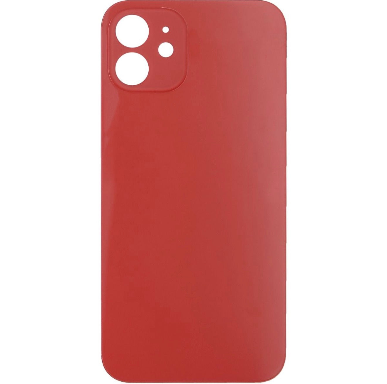 iPhone 12 Back Glass Door without Camera Lens Red (OEM PULL)