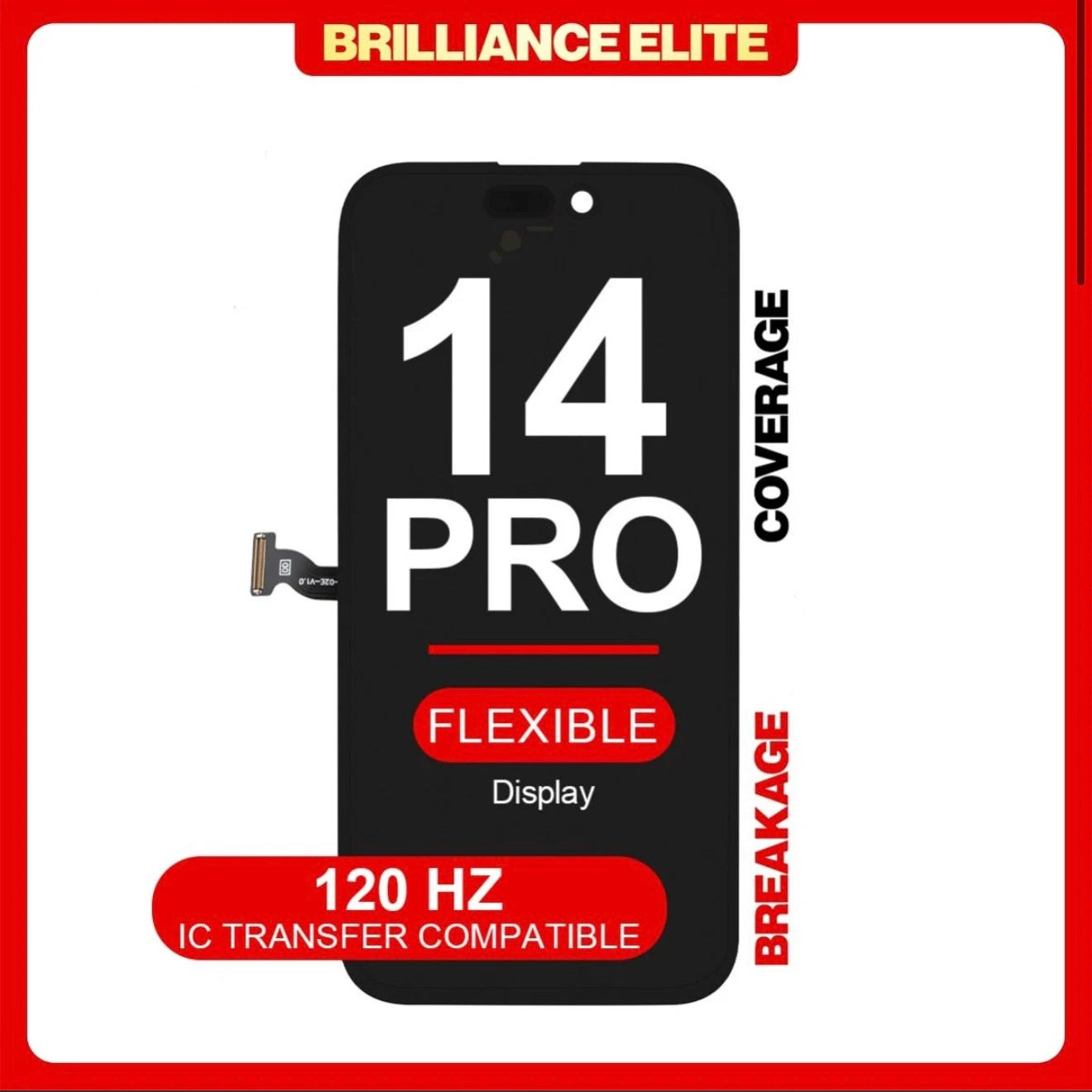 Brilliance Elite iPhone 14 Pro LCD With Touch Black Soft OLED (120 HZ)