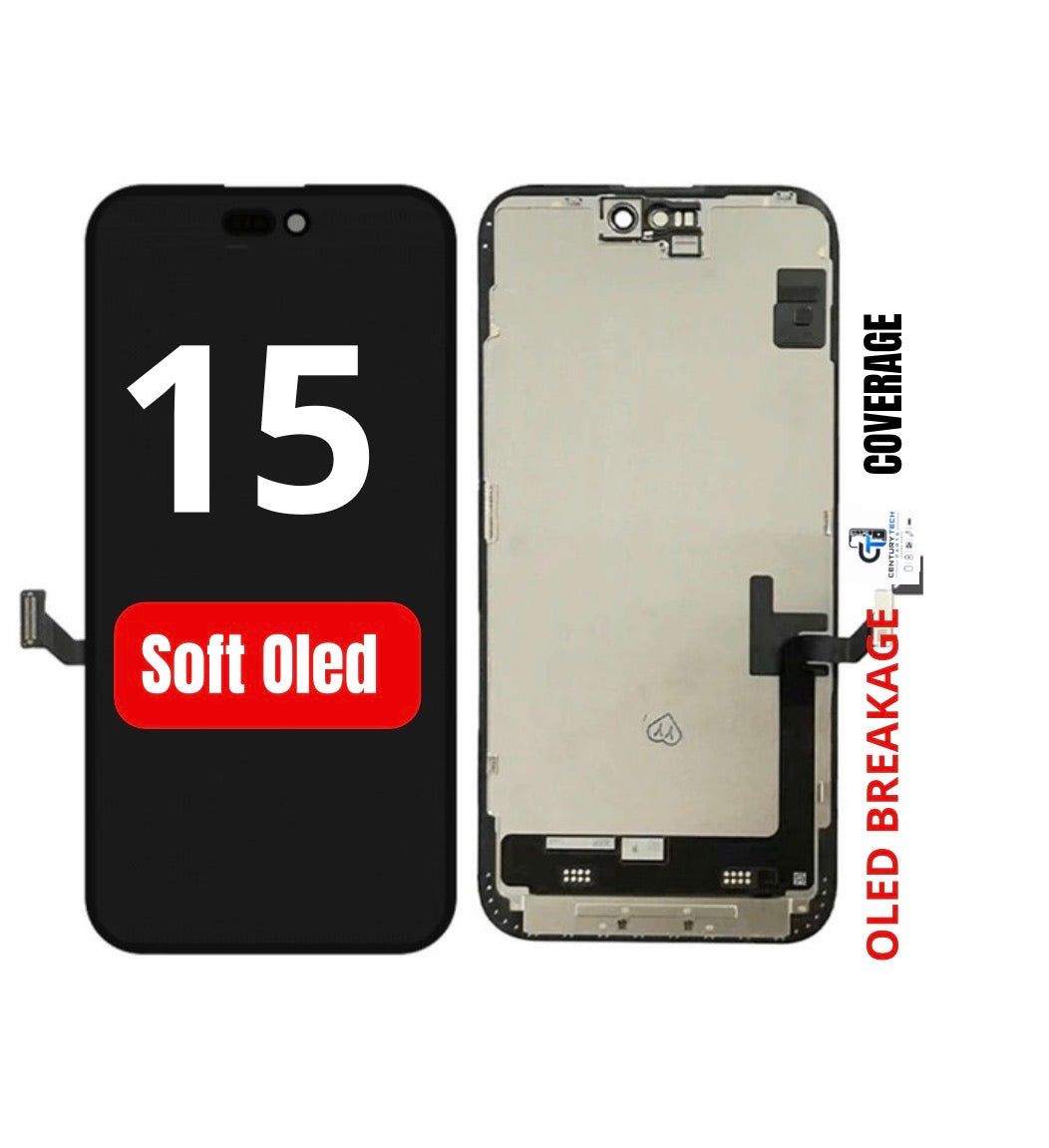 Brilliance Elite iPhone 15 LCD With Touch Black Soft OLED